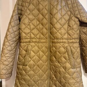 Athleta Quilted Brown Puffer Jacket